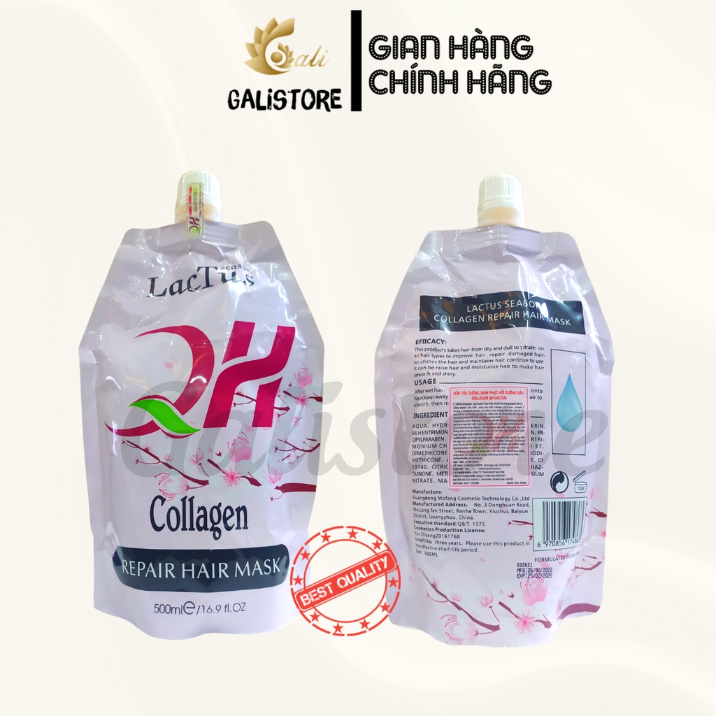 Kem ủ tóc Lactus season giảm gãy rụng phục hồi hư tổn chống xơ rối và tăng cường độ ẩm hấp tóc - Galistore