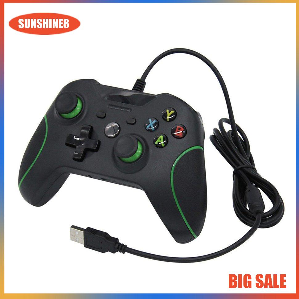 【SUN】Wired Handle With double vibration For Xbox One For Pc Host Game Controller