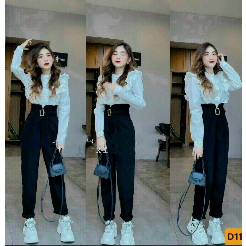 THỜI TRANG NỮ SÉT BỘ ÁO KIỂU SƠ SIÊU XINH MÀU Y HIÌNH LUÔN Ạ