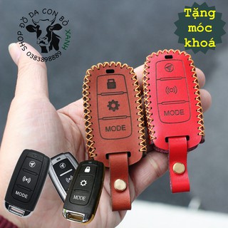 Bao Da bảo vệ Chìa Khóa Hyperion Smartkey chống trộm, tìm xe handmade "100% da thật"