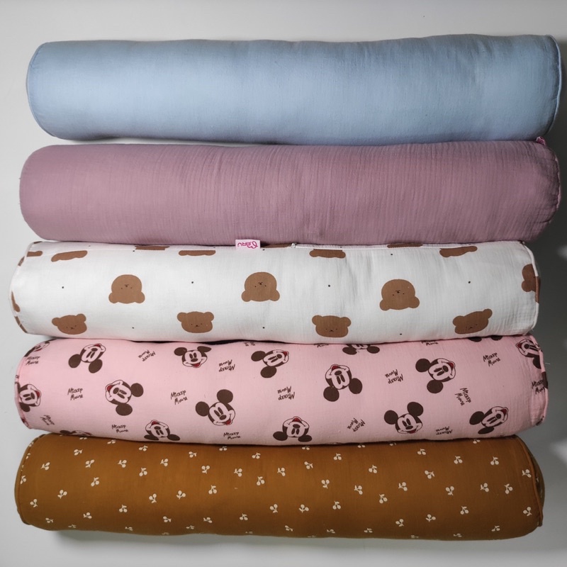 Gối ôm Meru vỏ muslin tree hàng cao cấp cho bé yêu