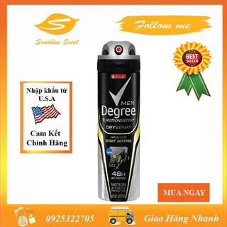 Xịt khử mùi nam degree motionsense