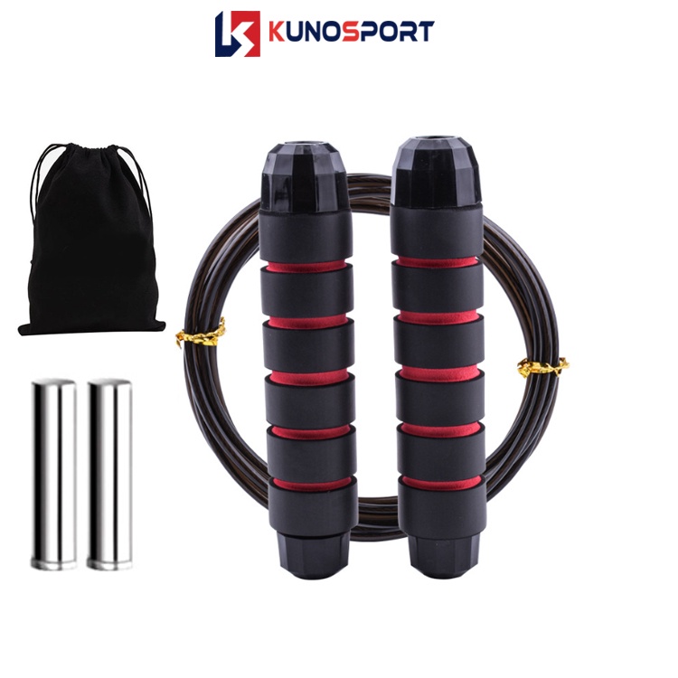 Dây nhảy tập thể dục KUNO SPORT lõi thép cao cấp luyện tập thể dục thể thao tại nhà- D01