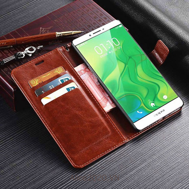 Bao da điện thoại kiểu ví nắp lật thời trang cho OPPO A33 A33W Neo7 / A37 A37F A37W Neo9