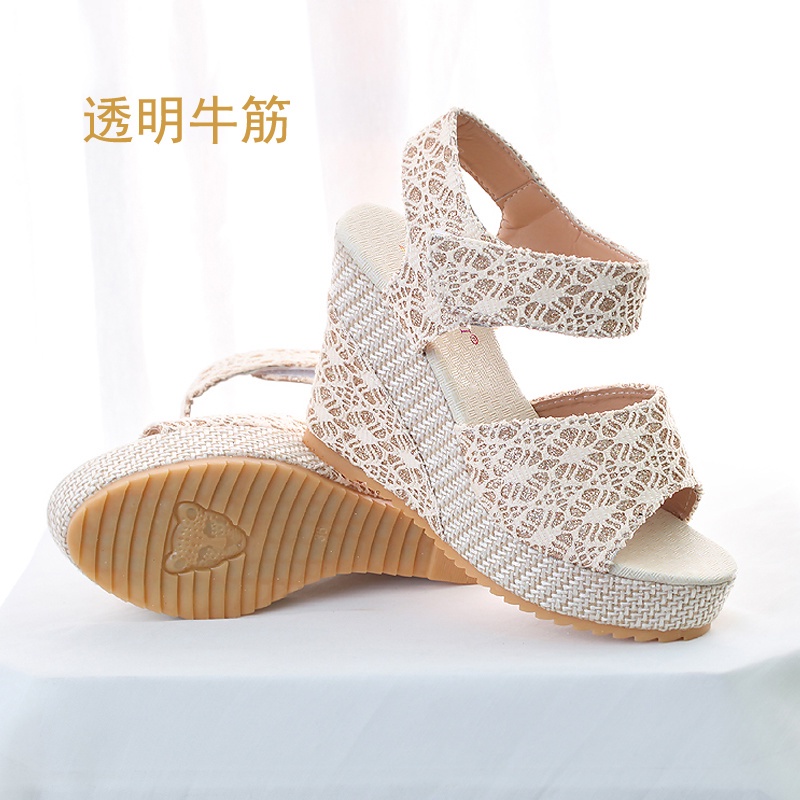 Sandal Cao Gót Mùa Hè Phong Cách Mới 2021 Đế Xuồng Siêu Cao Hở Ngón Chống Nước Dễ Phối Đồ Phong Cách Hàn Quốc Cho Nữ