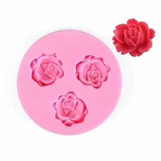 Khuôn Silicon Làm Bánh Hình Hoa Hồng 3D Trang Trí Bánh