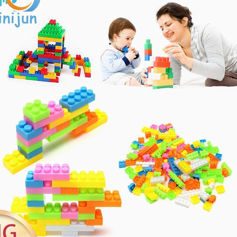 Bộ 144 khối nhựa xếp hình cho bé
