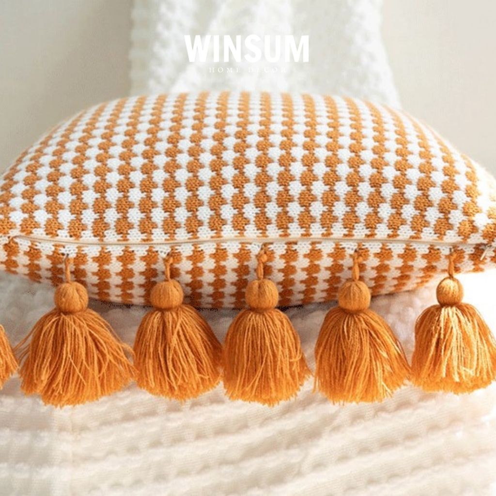 Gối trang trí ghế sofa vải dệt kim mềm mại phong cách Bắc Âu - winsum | BigBuy360 - bigbuy360.vn