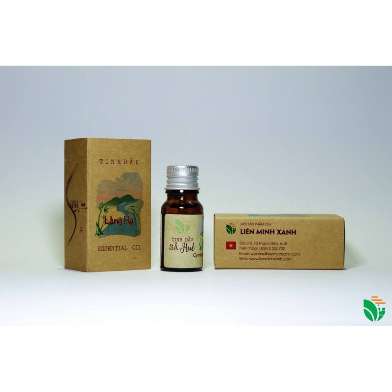 [An Toàn] Tinh Dầu Sả Chanh Đuổi Muỗi- 10ml- Nguyên Chất - Liên Minh Xanh - Làng Hạ