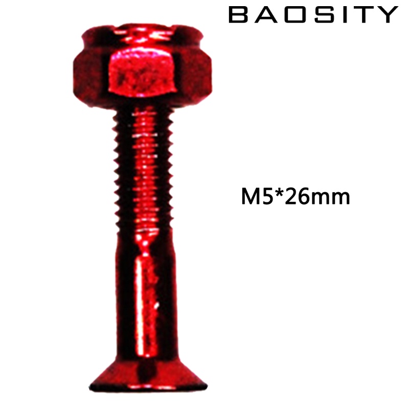 [BAOSITY]Replacement Longboard Skateboard Mounting Hardware Screws Black_35mm_8pcs