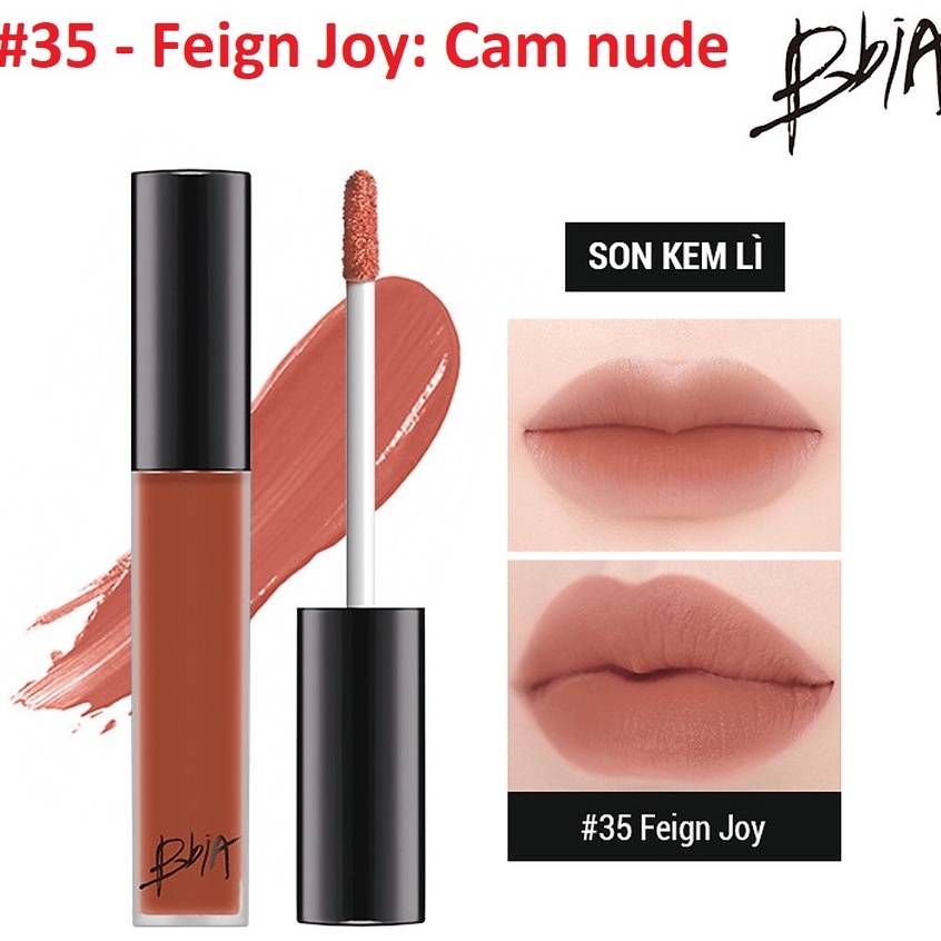 SON KEM BBIA LAST VELVET LIP TINT SỐ 35 - MÀU CAM ĐẤT PHA NUDE