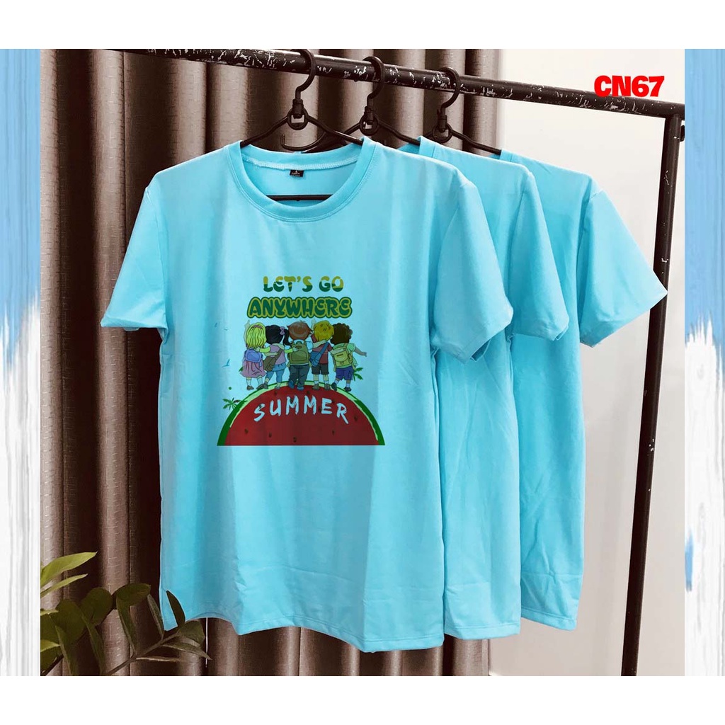 áo thun đồng phục giá rẻ let's go anywhere SUmmer -- [Giá niêm yết là giá của 1 áo]