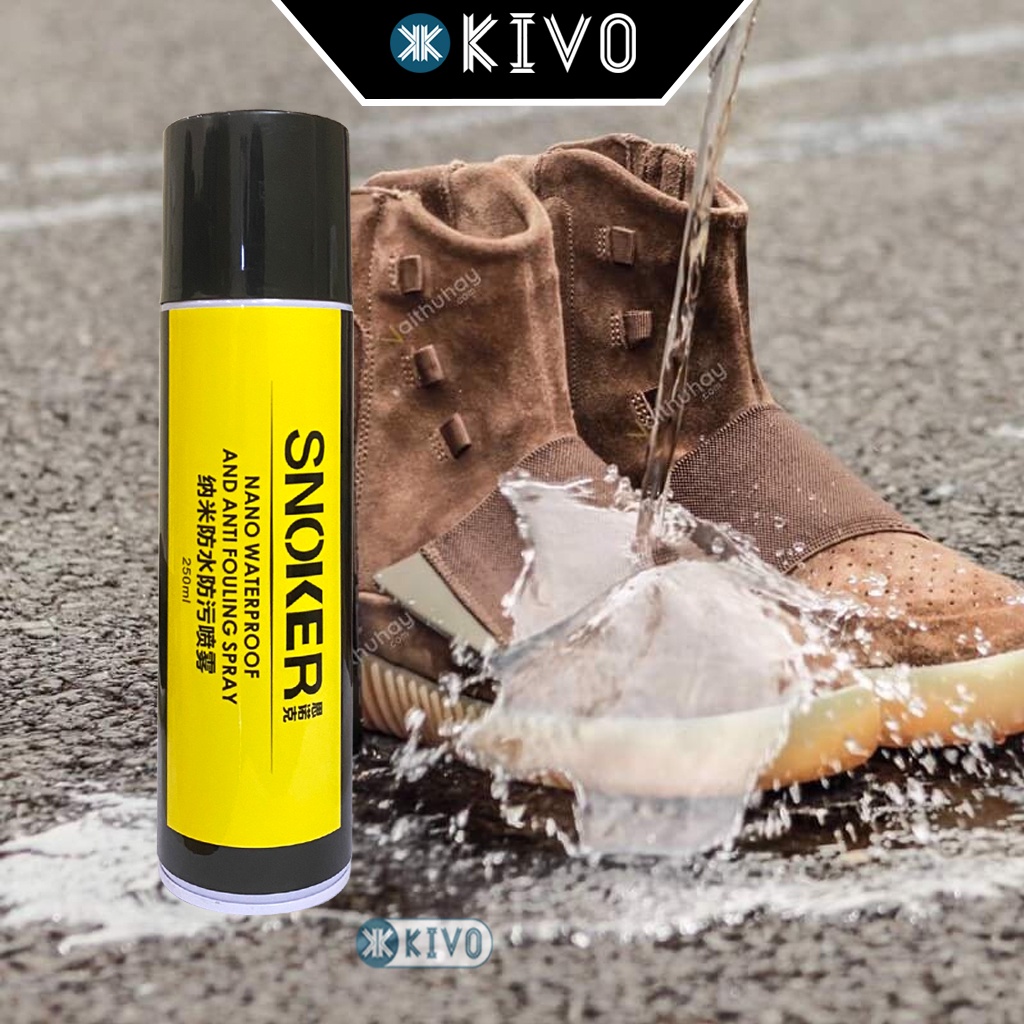 Vệ Sinh Giày Snoker 300ml, Plac - Xịt Nano Chống Thấm Giày Snoker, Eykosi - Tẩy Trắng Giày Kivo