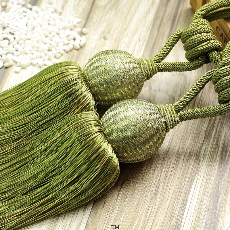 dây thừng buộc rèm cửa trang trí phong cách châu âu