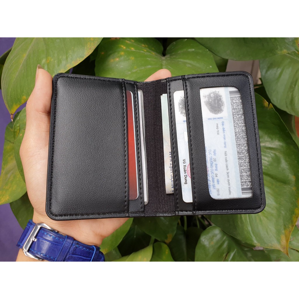 Ví Mini Ví Sen Ví Đựng Thẻ 4 Ngăn Đựng thẻ ATM, Card Visit, Giấy Tờ, Tiền Cầm Tay Tiện Lợi Nam Nữ Đề