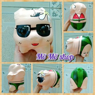 Bikini dưa hấu heo - heo đất handmade