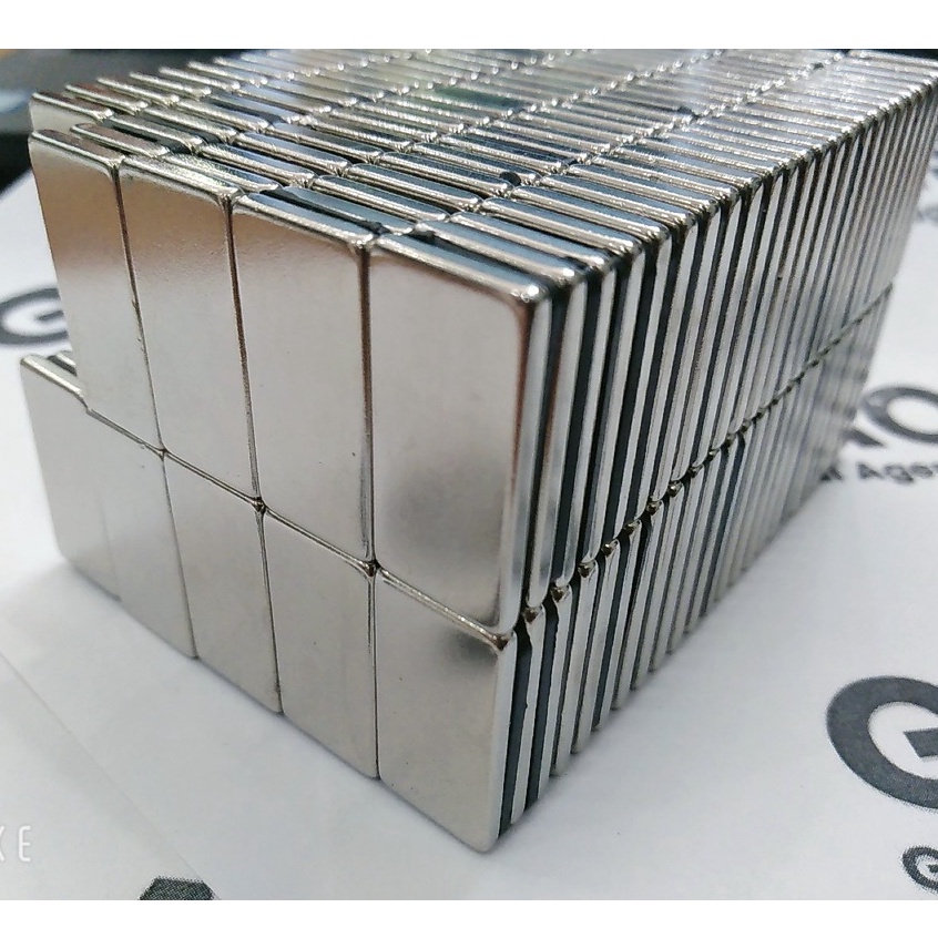 Nam châm hình chữ nhật 30x15x3mm GAOMS, làm từ đất hiếm lực hút vĩnh cửu