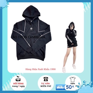 💥Xuất Xịn 💥áo Hoodi 1791 BIG TREFOIL ABSTRACT HOODIE BLACK