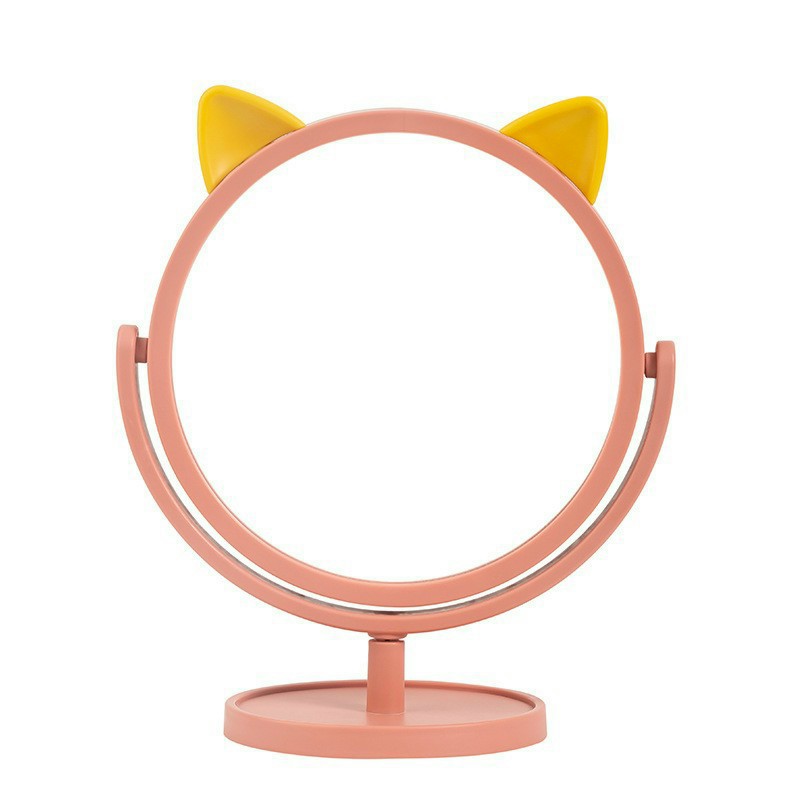 Gương tai mèo  trang điểm siêu dễ thương để bàn phong cách hàn quốc