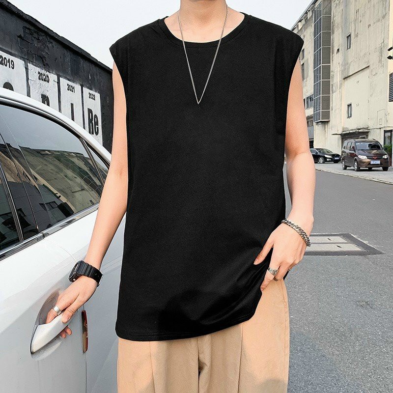 Áo thun nam nữ unisex sát nách chất thun trơn co giãn 4 chiều
