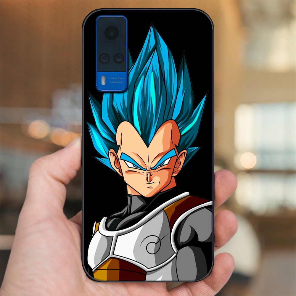 Ốp lưng Vivo Y51 2020, Y53s viền đen in hình Vegeta Dragon Ball