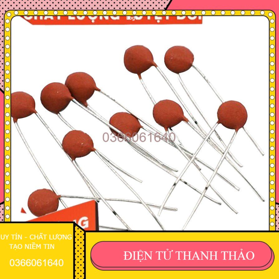 (Linh kiện điện tử) Tụ Gốm Đỏ 50V - Gói 100Con, Tụ Điện Dùng Lọc Nhiễu, Lọc Nguồn Điện