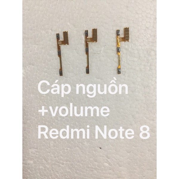 cáp nguồn,volume Redmi note 8