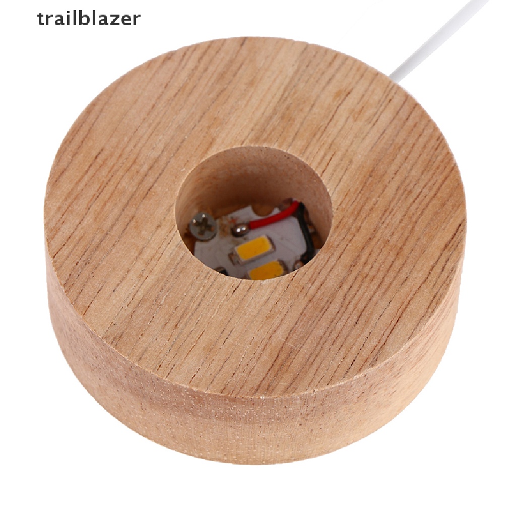 Đế Đèn LED Bằng Gỗ Có Thể Sạc Lại Kèm Giá Đỡ Tiện Dụng