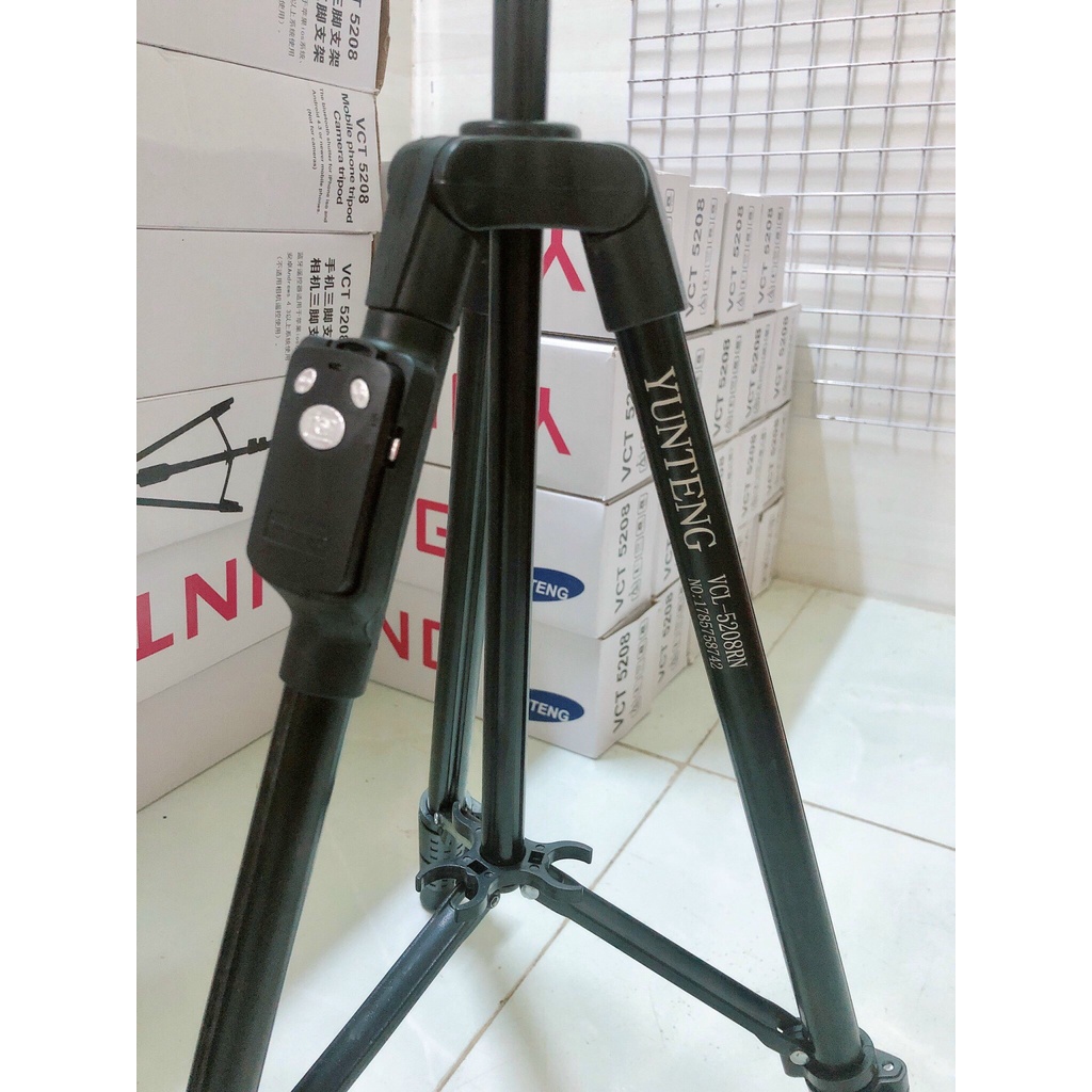 Chân Giá Đỡ Máy Ảnh Tripod YunTeng VCT 5208 Cao 1m25, Có Remot , SPK