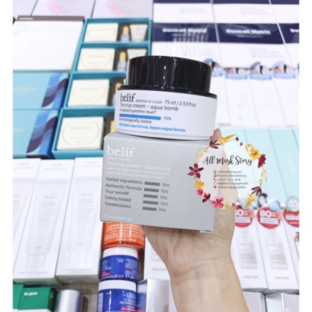 KEM DƯỠNG BELIF AQUA BOMB-KEM DƯỠNG CẤP ẨM CHO DA DẦU