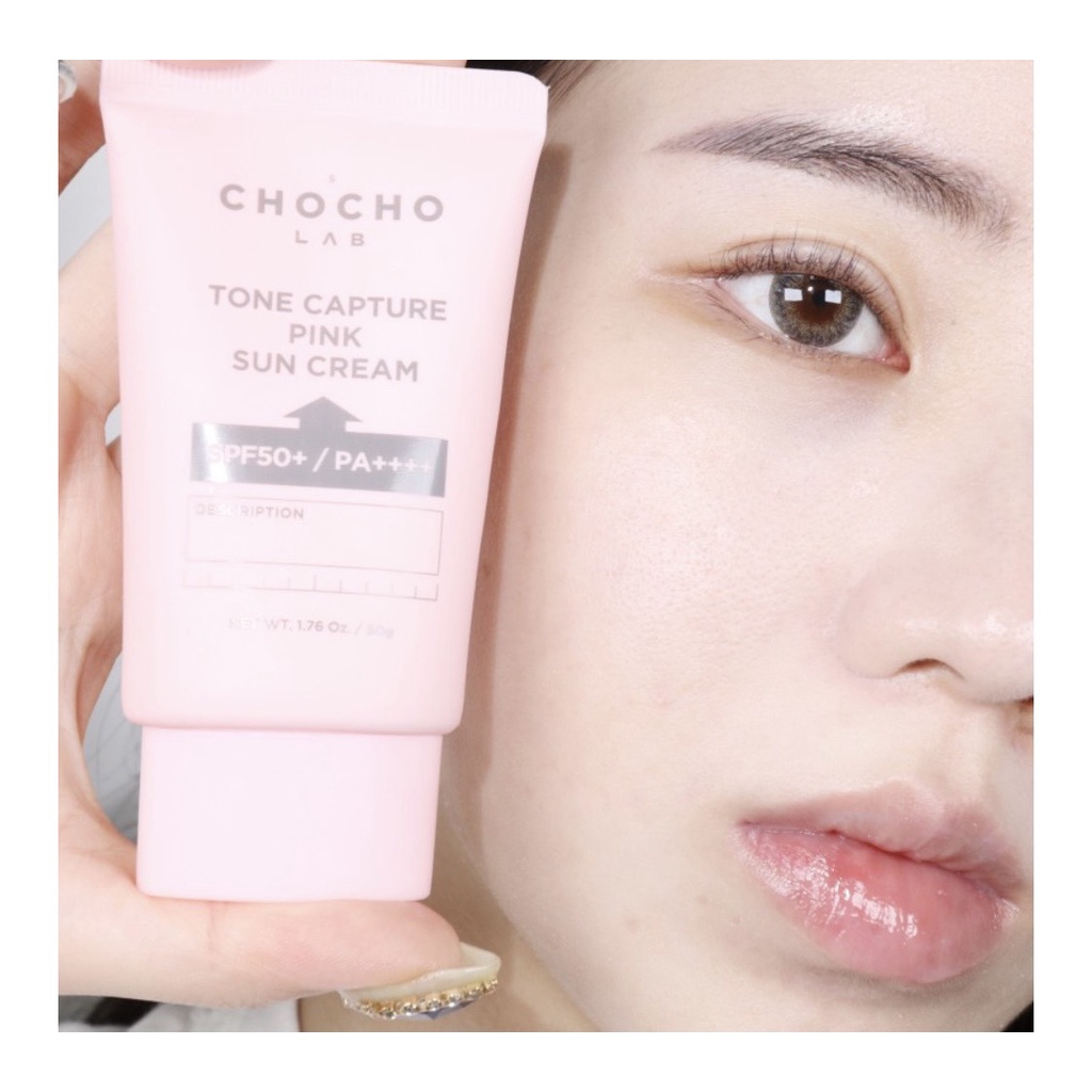 [suncream] Kem chống nắng Hàn Quốc Chocho's Lab Tone Capture Pink Sun Cream SPF50+/PA++++