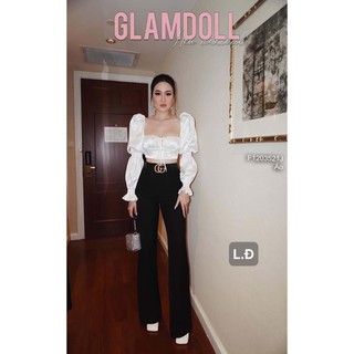 Áo phi lụa croptop tay bồng có cúp!