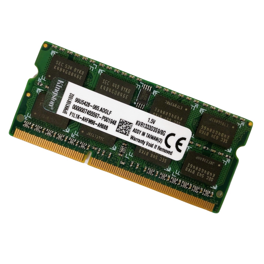 Ram Laptop 8GB DDR3 1066MHz 1333MHz Kingston Samsung Hynix Crucial - Bảo hành 36 tháng