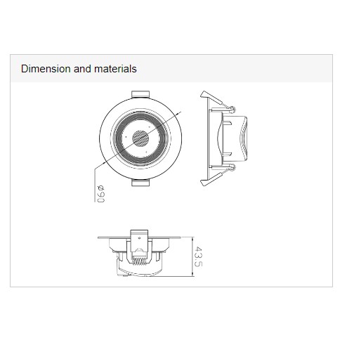 Đèn LED Downlight DN Series 3W  Panasonic NNNC7630088, NNNC7631088, NNNC7635088