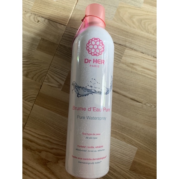 (thanh lí NEW quà game) Xịt Khoáng Dr Her Paris Pure Water Spray Làm Dịu Da - Cấp Ẩm Cho Da- Giảm Mụn Dr Her Pháp 400ml
