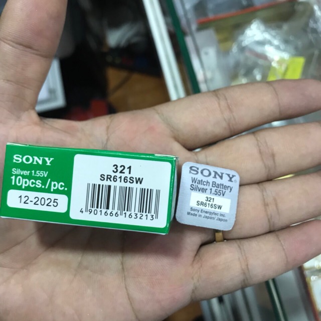 Viên pin đồng hồ Sony 321 SR616SW - Pin Sony 616 - 321 chính hãng vỉ 1 viên