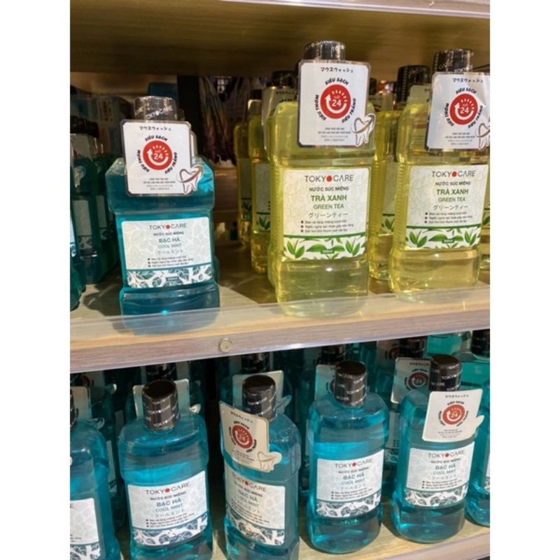 Nước Súc Miệng Tokyo Life Siêu Diệt Khuẩn Hương Bạc Hà Và Trà Xanh