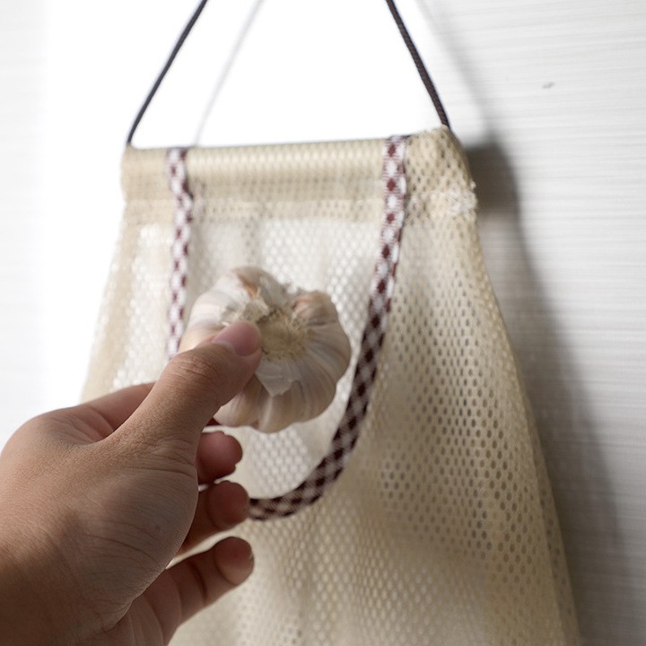 Túi lưới đựng hành tỏi có dây treo tường, Túi đựng đồ đa năng