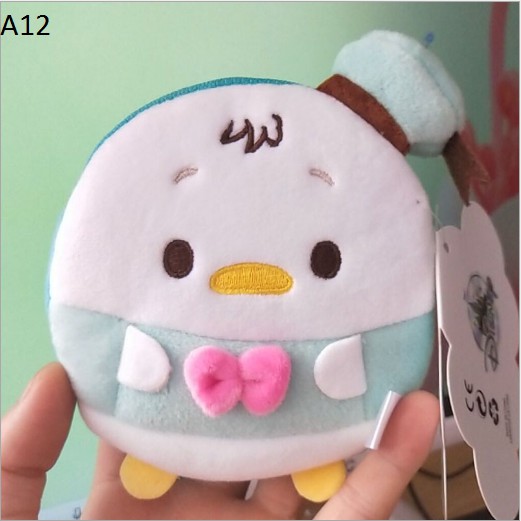 Ví đựng tiền xu kiểu dáng động vật hoạt hình dễ thương chất liệu lông nhung