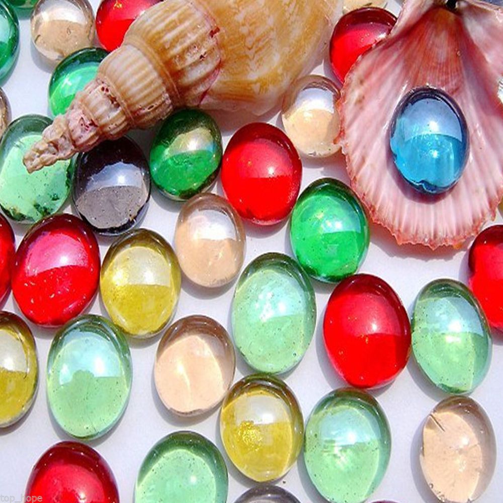 SJJL Đá Thủy Tinh Nhiều Màu Độc Đáo Dùng Trang Trí Bể Cá