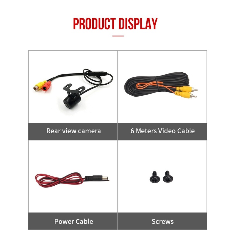 Camera Chiếu Hậu CCD HD Góc Rộng Chống Thấm Nước Tầm Nhìn Ban Đêm Cho Xe Hơi/Xe Tải/Xe Tải