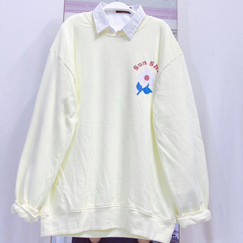 Áo sweater nam nữ YAYSHOP dáng rộng unisex chất nỉ dày dặn SUNSHINE | BigBuy360 - bigbuy360.vn