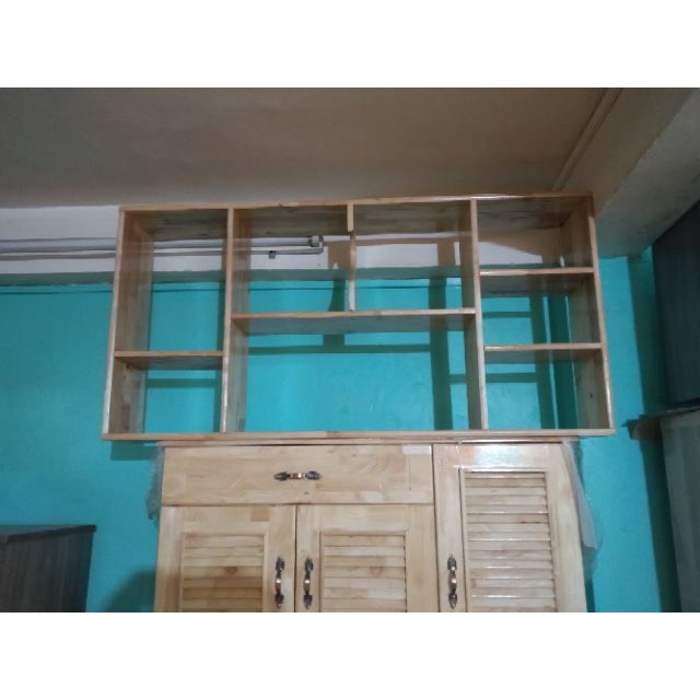 Kệ sách treo tường gỗ tự nhiên kích thước 120cm * 63 cm - Nội Thất Ori