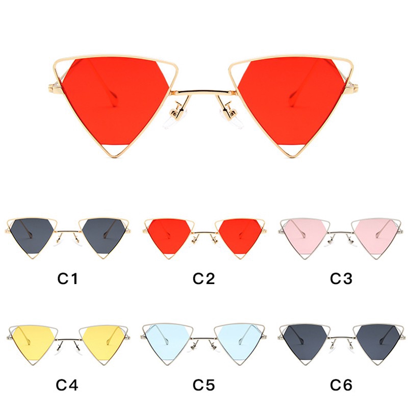 Kính Mát Gọng Kim Loại Màu Sắc Ngọt Ngào Phong Cách Ulzzang Hàn Quốc