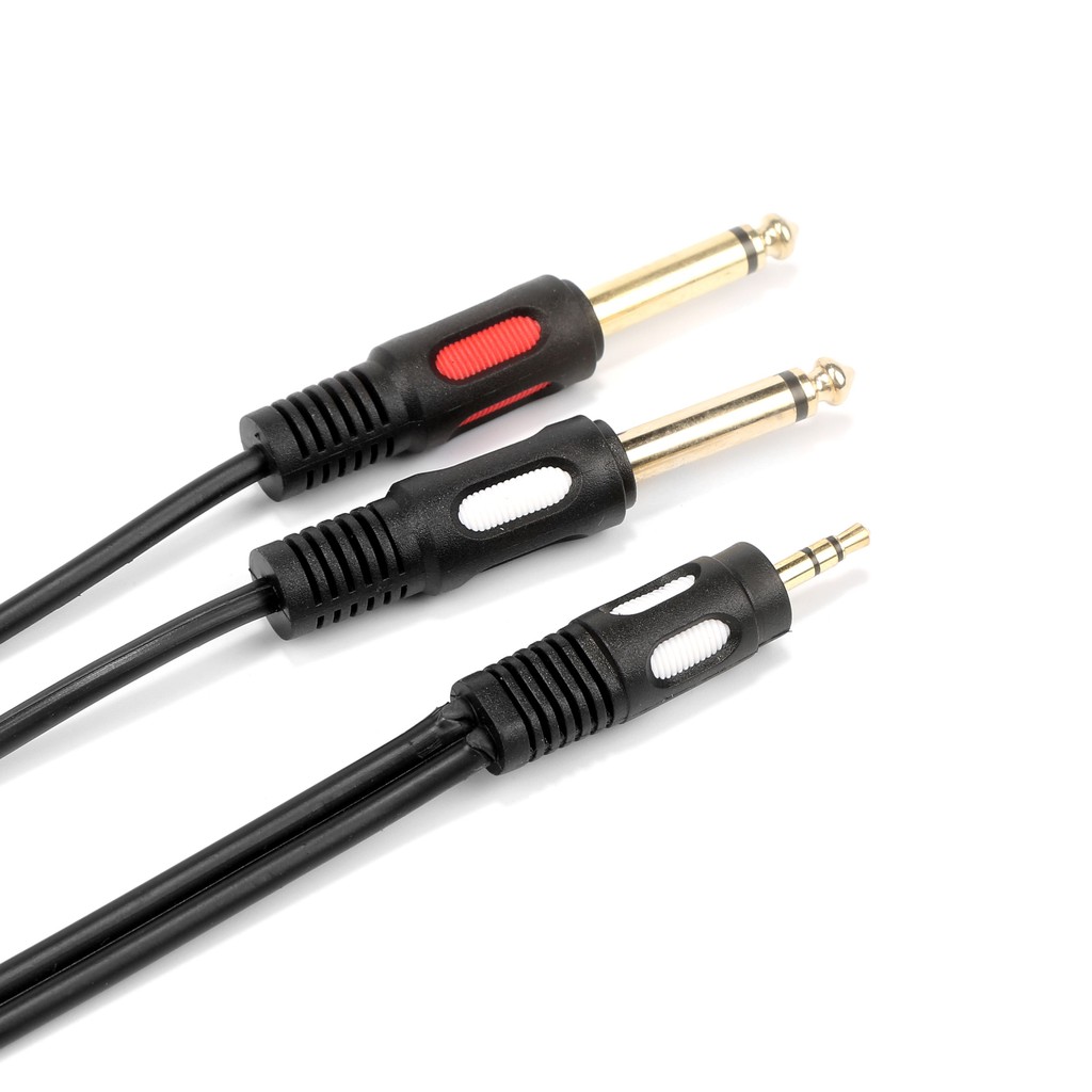 Cáp chuyển đổi âm thanh 3.5mm sang 6.35mm dài 1.5m/3m/5m/10m