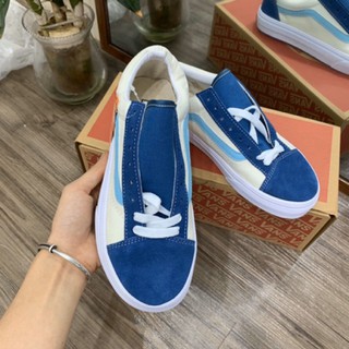 Giầy vans style xanh đậm 1:1 ( full box + free ship )