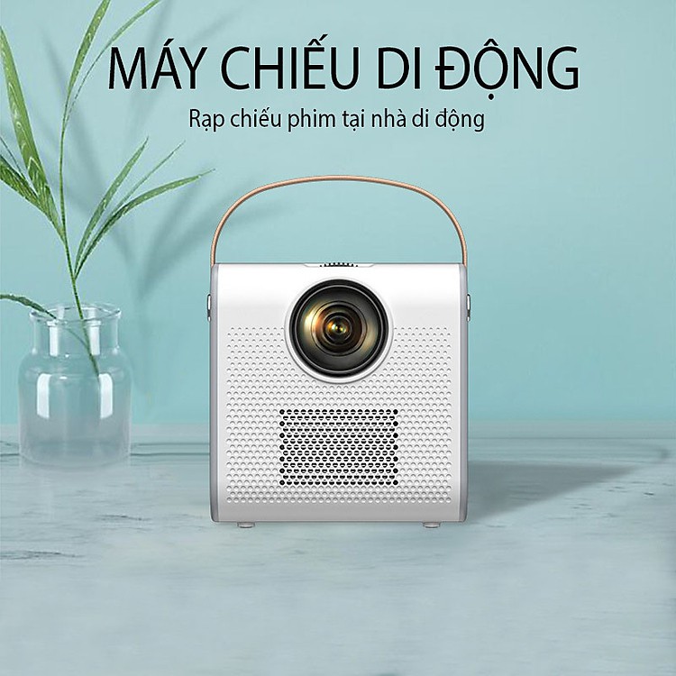 (QUÀ TẶNG 339K) (Hỗ Trợ Tiếng Việt) Máy Chiếu Mini Siêu Nét Kết Nối Bluetooth Wifi Chạy Hệ Điều Hành Android S6 Cao Cấp