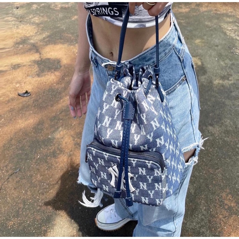 Túi MLB Monogram Jacquard Bucket Bag NY