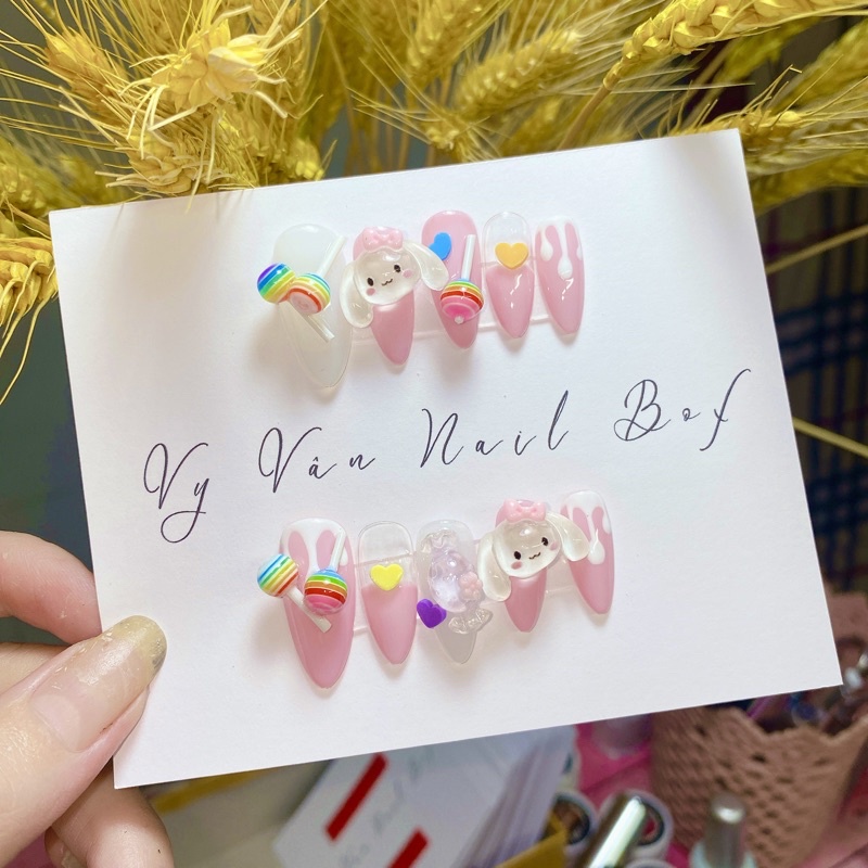 Nail box kẹo thỏ nhiều màu