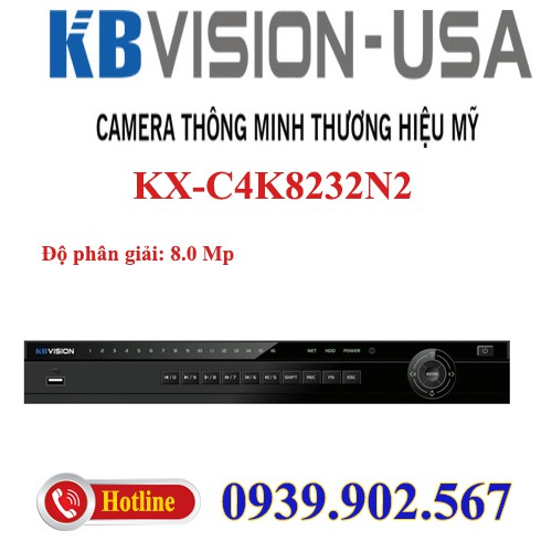 Đầu ghi hình camera IP 32 kênh KBVISION KX-C4K8232N2